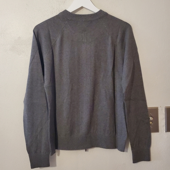 Cutter & Buck Broadview Cardigan - Charcoal Grey - Picture 4 of 8